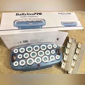BaBylissPRO Nano Titanium Hair Rollers - Blue